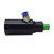 ProTool Applicator Screw on Spray Tip, black cylindrical spray tip with a blue screw-on connector and a green attachment end for precision spraying.