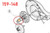 ProTool Pin, technical diagram showing the pin highlighted with a red circle in an exploded view of a mechanical device.
