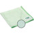 Unger Towel Microfiber 16x16, a light green microfiber cleaning towel with a close-up circle showing its soft, highly absorbent texture.
