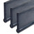 J.Racenstein Rubber 3Star, close-up image of three black rubber bars with rounded ends. J.Racenstein Rubber 3Star, close-up image of three black rubber bars with rounded ends.