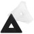 Unger Stingray QuikPad Adapter Kit, white quilted cleaning pad with triangular black plastic adapter.