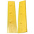 Ettore Scraper Track Scrapemaster 04in, yellow plastic scraper track with circular protrusions for use in construction or renovation projects.