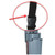 ProTool Clip Male for BoaB, close-up of the black adjustable clip attached to a strap on a gray tool or equipment.