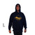 ProTool Navy Sweatshirt w/Hood Large, dark navy hoodie with yellow logo print of 'Professional Window Cleaning' on the front.