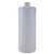 J.Racenstein Bottle 32oz Cylinder, white 32oz cylindrical plastic bottle with screw top opening.