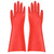 J.Racenstein Gloves 5kv Rated Class 0 Medium, red rubber safety gloves designed for electrical protection.
