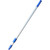 Ettore Pole 4ft fixed ACME tip, metal pole with blue handle and tip for cleaning or spraying use.