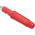 Unger Pole Tip Red Snap-in Unger, close-up of the red plastic pole tip with snap-in feature for extension poles.