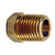 J.Racenstein Adapter #200 1/8in-1/4in Tucker, brass fitting connector with threaded ends for plumbing and woodworking tools.