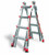 J.Racenstein Ladder Model 17 Little Giant, lightweight aluminum multi-purpose ladder with red and black accents, adjustable height, and safety features. J.Racenstein Ladder Model 17 Little Giant, lightweight aluminum multi-purpose ladder with red and black accents, adjustable height, and safety features.