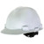ProTool HardHat White Ratchet Slotted Polyethylene Safety Helmet, protective headgear for construction or industrial work