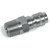 J.Racenstein Plug 3/8in SS MPT, stainless steel industrial plug with threaded and barbed ends for secure pipe connection.