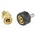 ProTool M22 15MM Hose Quick Connector Kit with 1/4 Quick Connects, image showing the brass and black plastic quick connectors for air or fluid hoses.