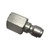 J.Racenstein Plug 1/4 FPT SS 5500psi Hansen, metallic plumbing fitting for high-pressure applications.