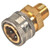 J.Racenstein Coupler 3/8in PW Steel/Zinc MPT, industrial metal coupling with brass and zinc-plated steel components.