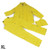 J.Racenstein Rain Suit, bright yellow waterproof rain suit with coat and pants, suitable for outdoor activities and rainy weather.