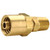 J.Racenstein Hose Barb Brass Reuse 1/2in ID-1/2in NPT, brass hose barb fitting with male NPT threading for connecting hoses and pipes