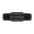 ProTool Nipple 1/2in MPT 3in Poly Banjo, black plastic pipe fitting with threaded ends for connecting pipes in plumbing systems.