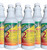 J.Racenstein Moldstat 2 Commercial Case of 6 Quarts, mold and mildew disinfectant bottles with green, yellow, and red label and white cap. J.Racenstein Moldstat 2 Commercial Case of 6 Quarts, mold and mildew disinfectant bottles with green, yellow, and red label and white cap.