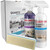 StonePro Quartz Protection Nanoguard Kit, countertop protection spray and cleaner with a spray bottle, applicator pad, and packaging box for kitchen quartz surfaces.