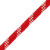 J.Racenstein Rope Kernmantle 7/16in Red 600ft, close-up of red and white braided climbing rope with textured surface for safety and durability.