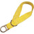 DBI/Sala Tie Off Pad 3ft, yellow safety tie-off strap with metal D-ring for fall protection.