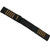 J.Racenstein Lanyard for Kong Back-Up Kong, black and gold adjustable pet safety leash with embroidered brand name.