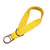 J.Racenstein Web Tie-off Adapter 20 ft, yellow web tie-off strap with metal clasp for safety harnesses and fall protection.