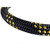 Teufelberger KMIII Rope 7/16in Max, close-up view of the black and yellow woven climbing or utility rope.