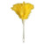 Ettore Turkey Duster 14 inch, yellow feather duster with a white handle for cleaning hard-to-reach areas.