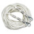 J.Racenstein Descent Control Sky Genie Rope, white rescue rope with metal carabiners and reinforced ends.