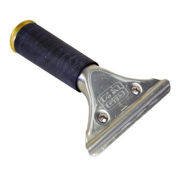Sorbo Handle Aluminum Sorbo, industrial aluminum handle with a black grip and a yellow cap.