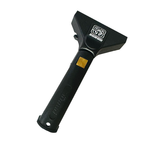 Sorbo Handle Swivel Black Sorbo, a black swivel handle with a ergonomic grip and the Sorbo logo, designed for durable and comfortable use.