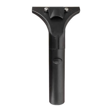 Ettore Handle for Backflip Ettore, black plastic cleaning tool handle with attachment screws.