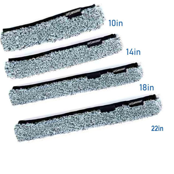 Moerman FUGU Microfiber Washer Sleeve, set of four washable microfiber sleeves in 10-inch, 14-inch, 18-inch, and 22-inch sizes for cleaning