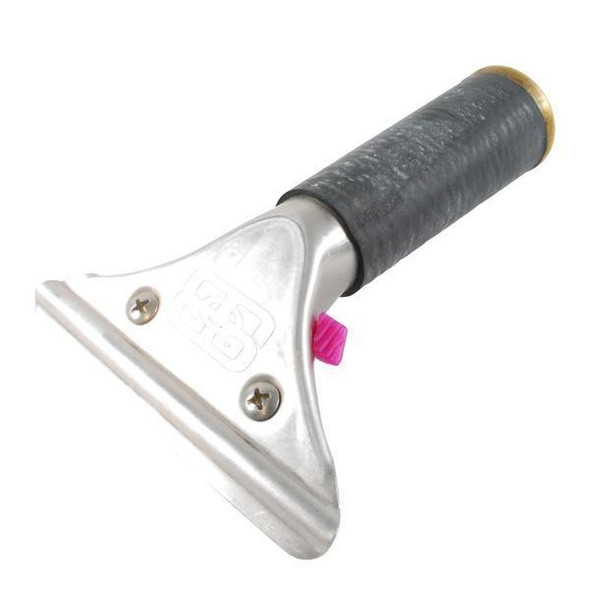 Sorbo Handle Aluminum Fast Release 2 Sorbo, close-up of a durable aluminum handle with a black grip and a pink lock mechanism.