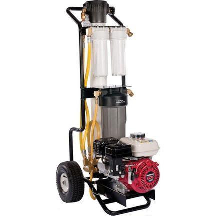Pulex HydroCart Gas Eagle from IPC Eagle, industrial cleaning equipment with a gas-powered engine, tanks, and wheels for mobility.