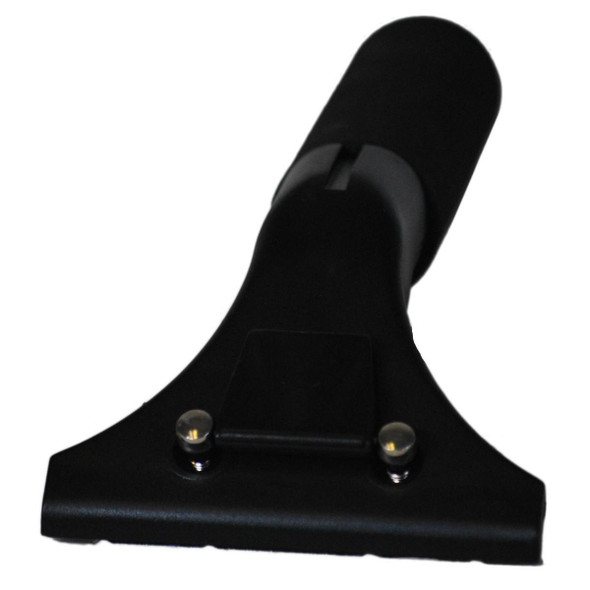 Ettore Handle Ledge-Eze, black handle with a sliding mechanism for window safety.