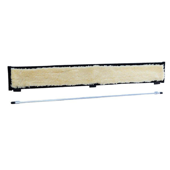 Sorbo Cobra Flipper Pad with Rod and Clips 24in Sorbo, pool skimmer flipper pad and extension rod for pool maintenance.