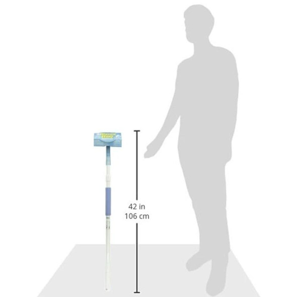 Ettore Window Wand, cleaning tool for windows with extendable handle and squeegee head