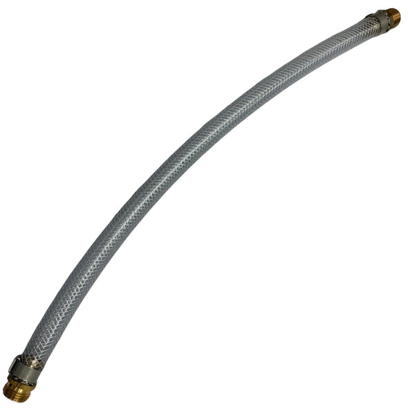 ProTool Hose 3/4in Clear Braid Male Garden Hose to to 3/4in Male Pipe Thread