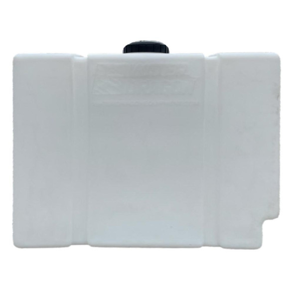J.Racenstein Water Dragon Slim Line Heavy Duty 100 Ga, a white rectangular water container with a black lid on top.