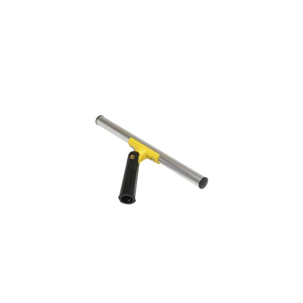 Sorbo T-Bar Swivel, metal T-shaped work tool with a black handle and yellow attachment, designed for industrial or manufacturing purposes.