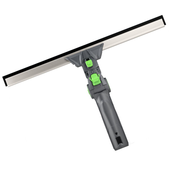 Pulex UniHandle Complete 18N Pulex, adjustable floor squeegee with gray and green handle for efficient cleaning.