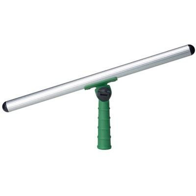 Unger T-Bar Swivel Strip, a long aluminum cleaning tool with a green handle and swivel feature for window and glass cleaning.