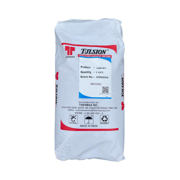 ProTool Resin DI Cubic foot - New Virgin Resin, white bag of thermal exchange resin with labeling and branding details.