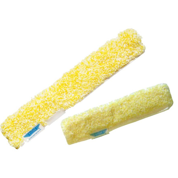 Ettore Sleeve Golden Glove, yellow microfiber cleaning mitts for household cleaning and dusting.