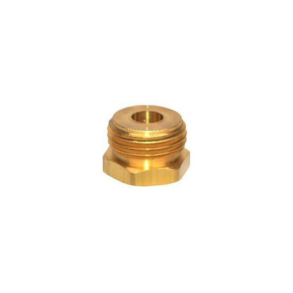 ProTool Fitting 3/4in M GH To 1/4in FNPT, brass fitting connector for plumbing or pneumatic applications.