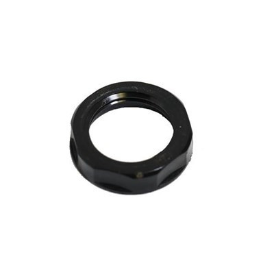 Jam Nut 1/2in NPT Black Poly