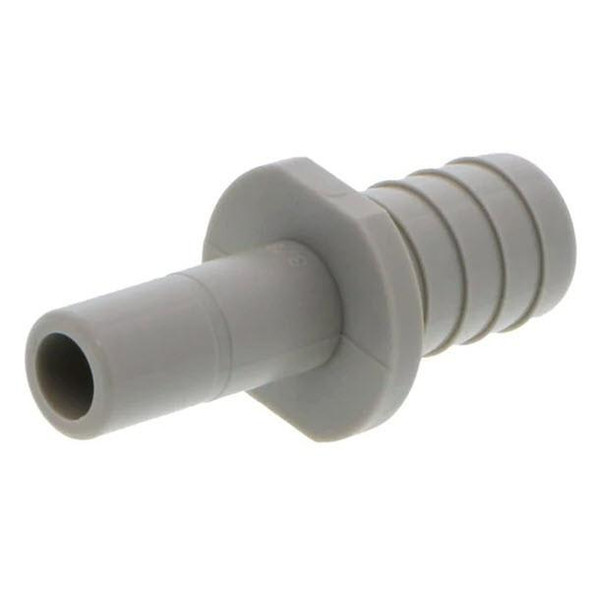 ProTool Pushfit Stem Barb - 3/8in Stem x 1/2in Barb, gray plastic pushfit pipe connector with a 3/8 inch stem and a 1/2 inch barb connection.